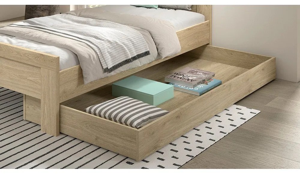 Sertar pentru pat de copii în culoare naturală 90x200 cm Sam – Vipack