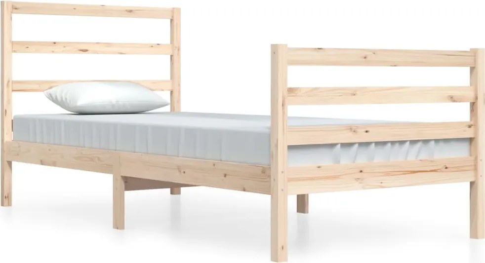 vidaXL Cadru de pat, 90x200 cm, lemn masiv de pin