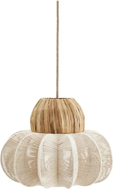 Lustră suspendată din frângie de bumbac împletită manual, D44×H33 cm, „Kashi"