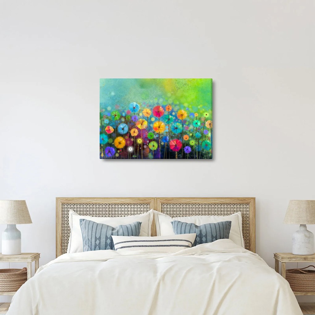 Tablou - Flori abstract (70x50 cm)