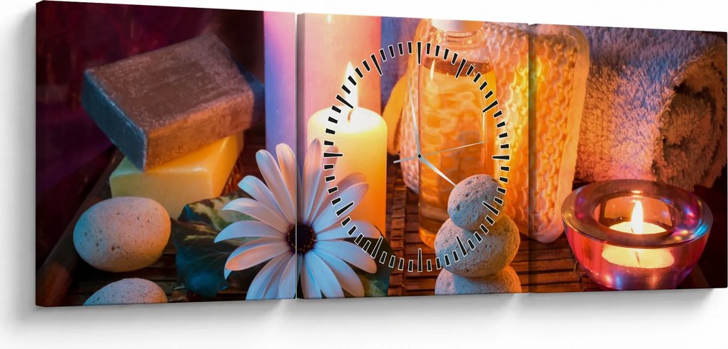 Tablou - Momentul odihnii (cu ceas) (90x30 cm)
