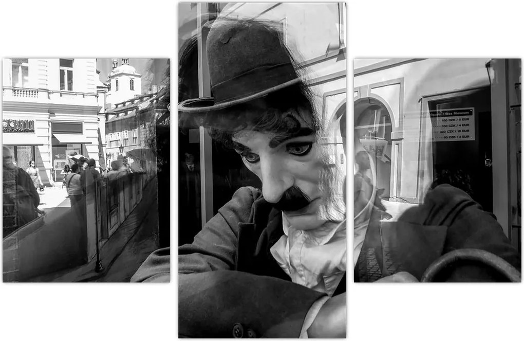 Tablou - Charles Chaplin la Praga (90x60 cm)