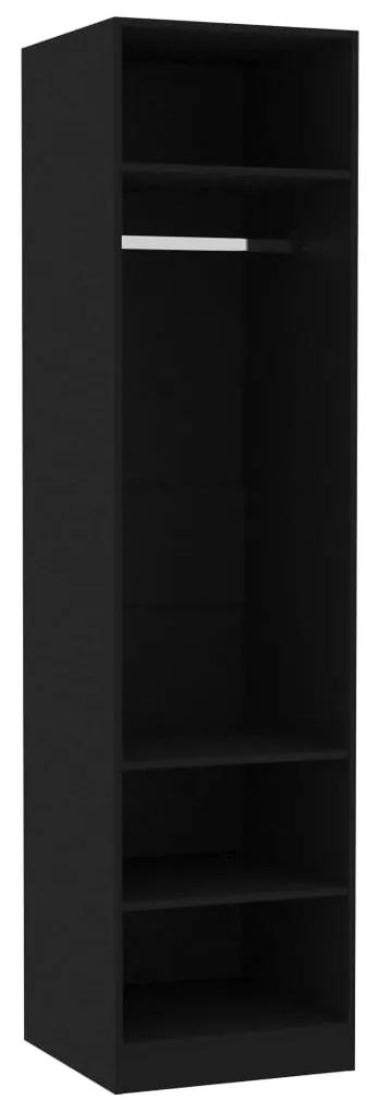 Sifonier, negru, 50x50x200 cm, PAL Negru, 50 x 50 x 200 cm, 1