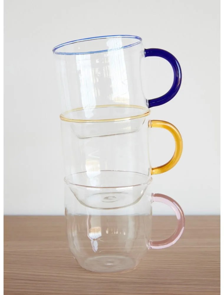 Căni 4 buc. din sticlă Kiosk – Hübsch