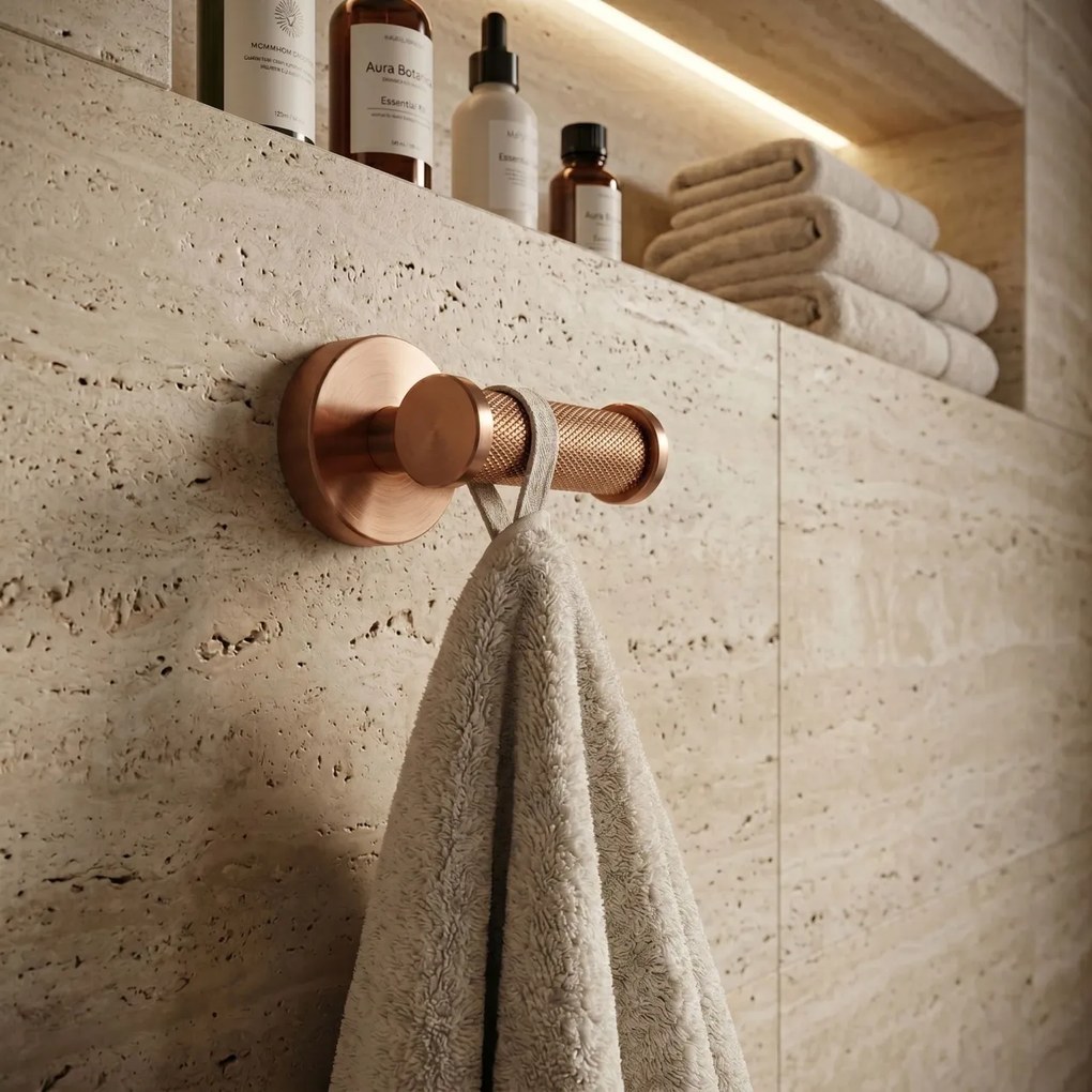 Cuier dublu 6612 Modern Copper Brush