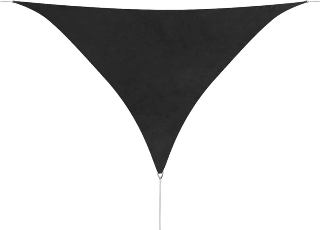vidaXL Parasolar din țesătură oxford, triunghiular, 5x5x5 m, antracit