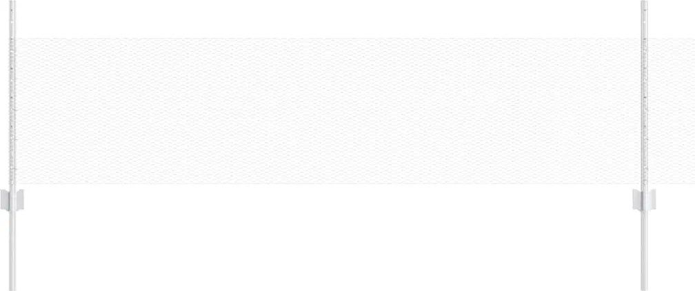 vidaXL Gard cu Stâlp Argintiu 0,5 x 10 m Oțel