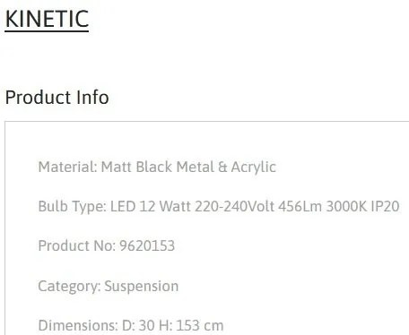 Pendul LED stil modern decorativ KINETIC D-30cm