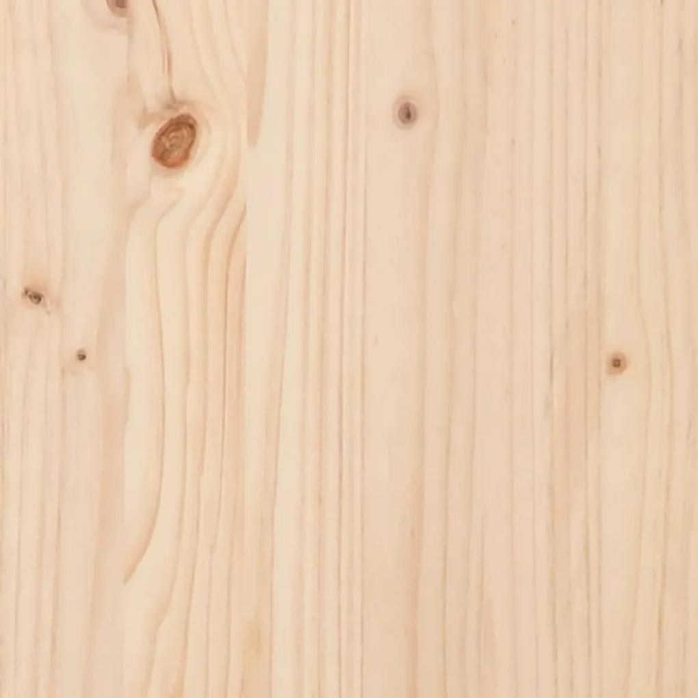 Pat de zi, 80x200 cm, lemn masiv de pin Maro
