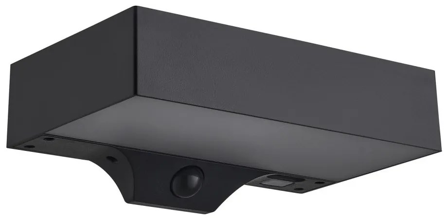 Aplica solara cu senzor de miscare, protectie IP44, Monay Square negru