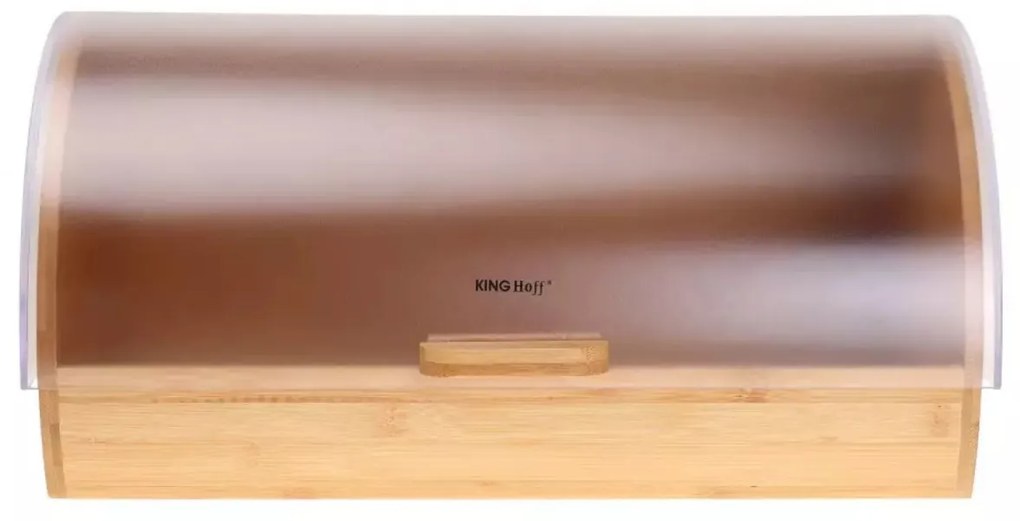 Cutie de paine cu capac transparent, bambus Kinghoff KH3216