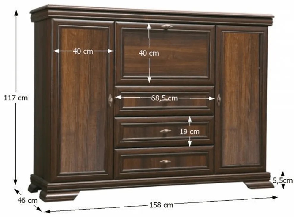 Comoda KORA KK6P, solo king