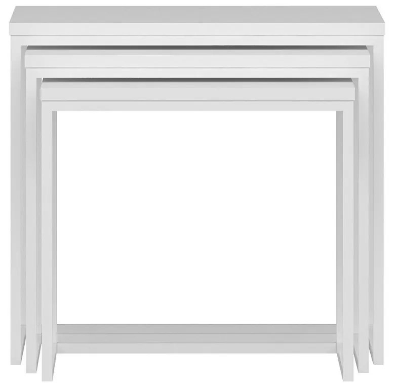 Măsuță Evia White, 3 bucăți