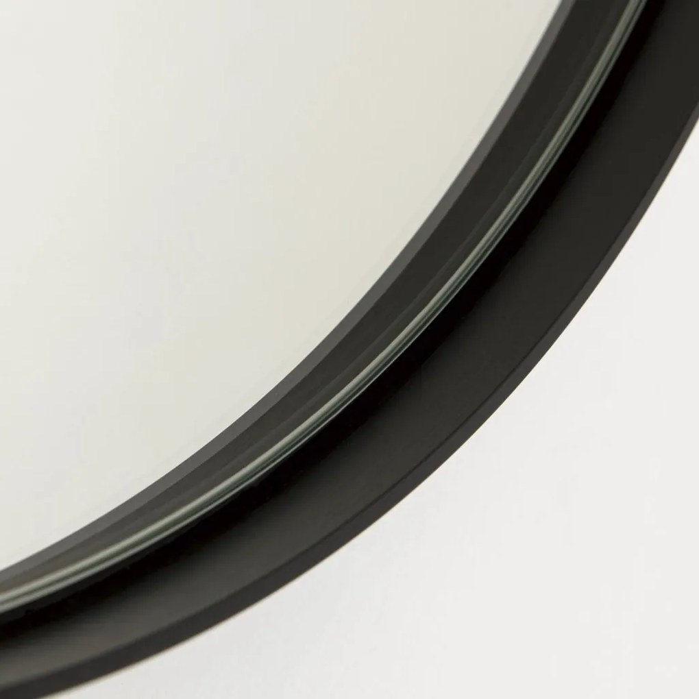 Oglinda decorativa design modern CARLO negru D-61cm