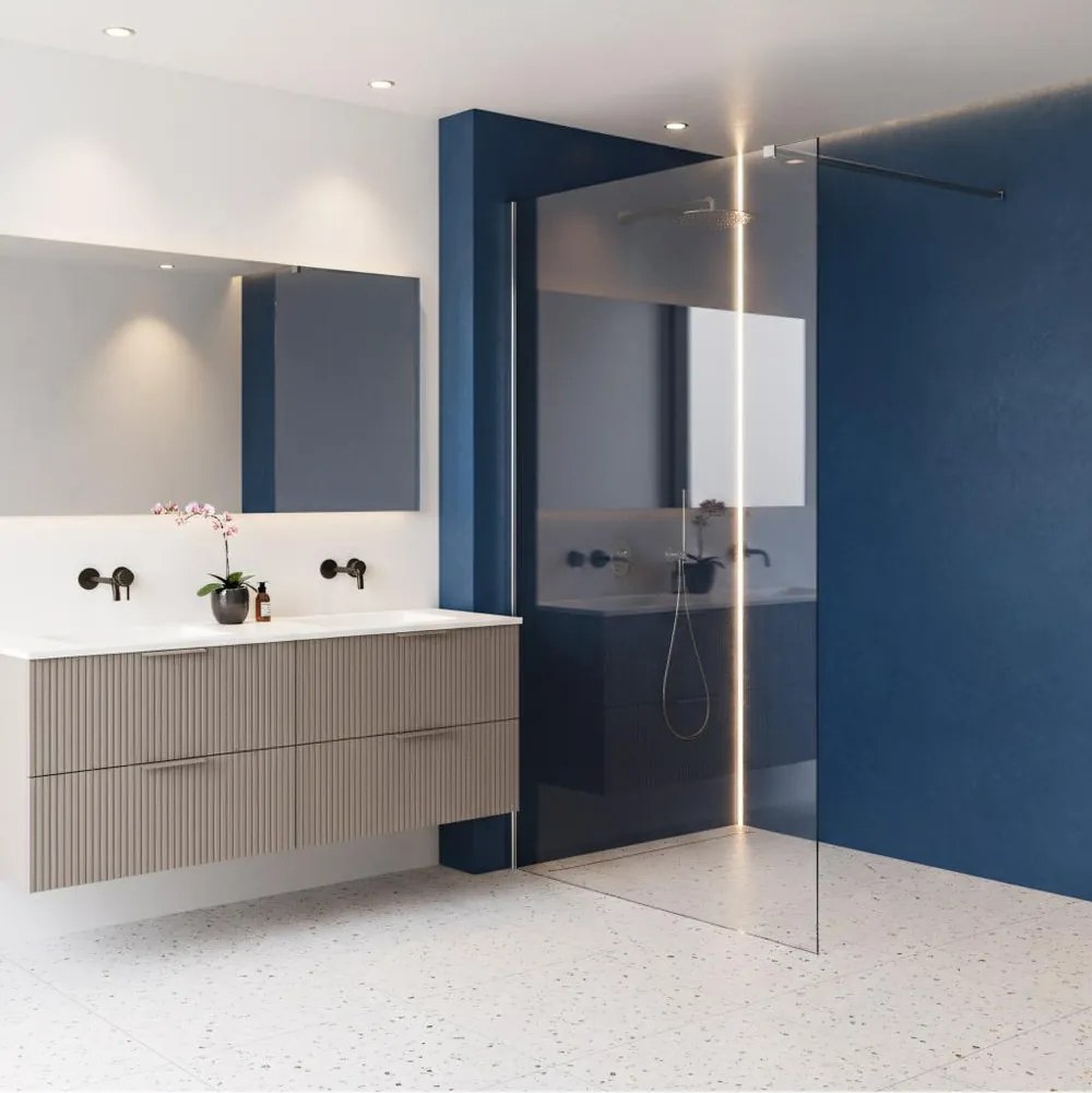 Paravan de dus Rea Flexi 130 cm crom