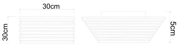 Globo 67347D1 - Plafonieră LED HAYDEN LED/15W/230V 3000K 30x30 cm