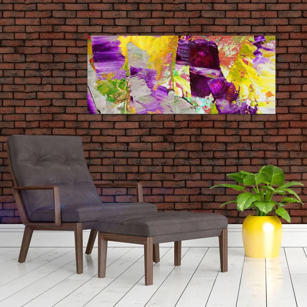Tablou cu abstracție - pictura (120x50 cm)