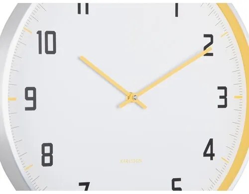 Karlsson 5969BY ceas de perete design galben,diametru 40 cm
