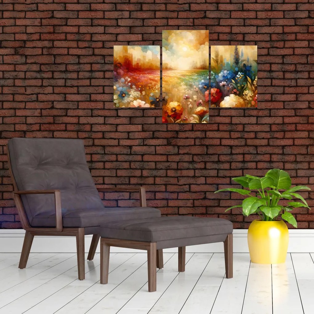 Tablou - Pajiște colorată (90x60 cm)