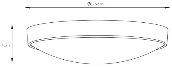Plafonieră Lucide 08109/01/31 LEX 1xE27/9W/230V alb
