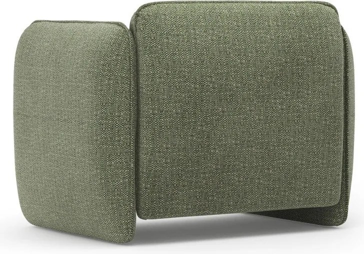 Fotoliu verde cu tapițerie din chenille Georgia – Micadoni