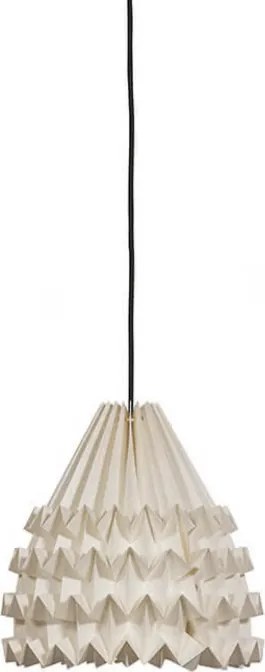 Corp de iluminat suspendat ORIGAMI din hartie 26 cm, crem