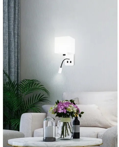 Aplică LED MAGNUM 1xE27/40W/230V + LED/3W albă