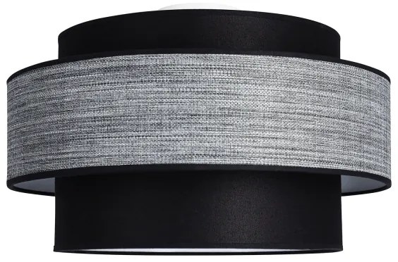 Plafonieră GRACE 1xE27/60W/230V negru/gri