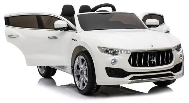 Masina electrica Maserati pentru copii-Alb