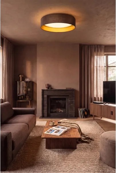 Brilagi-LED Plafonieră VELVET SIMPLE LED/36W/230V 3000 K diam. 55 cm maro/auriu