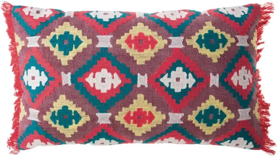 Perna decorativa dreptunghiulara multicolor din bumbac 30x50 cm Machua Zago