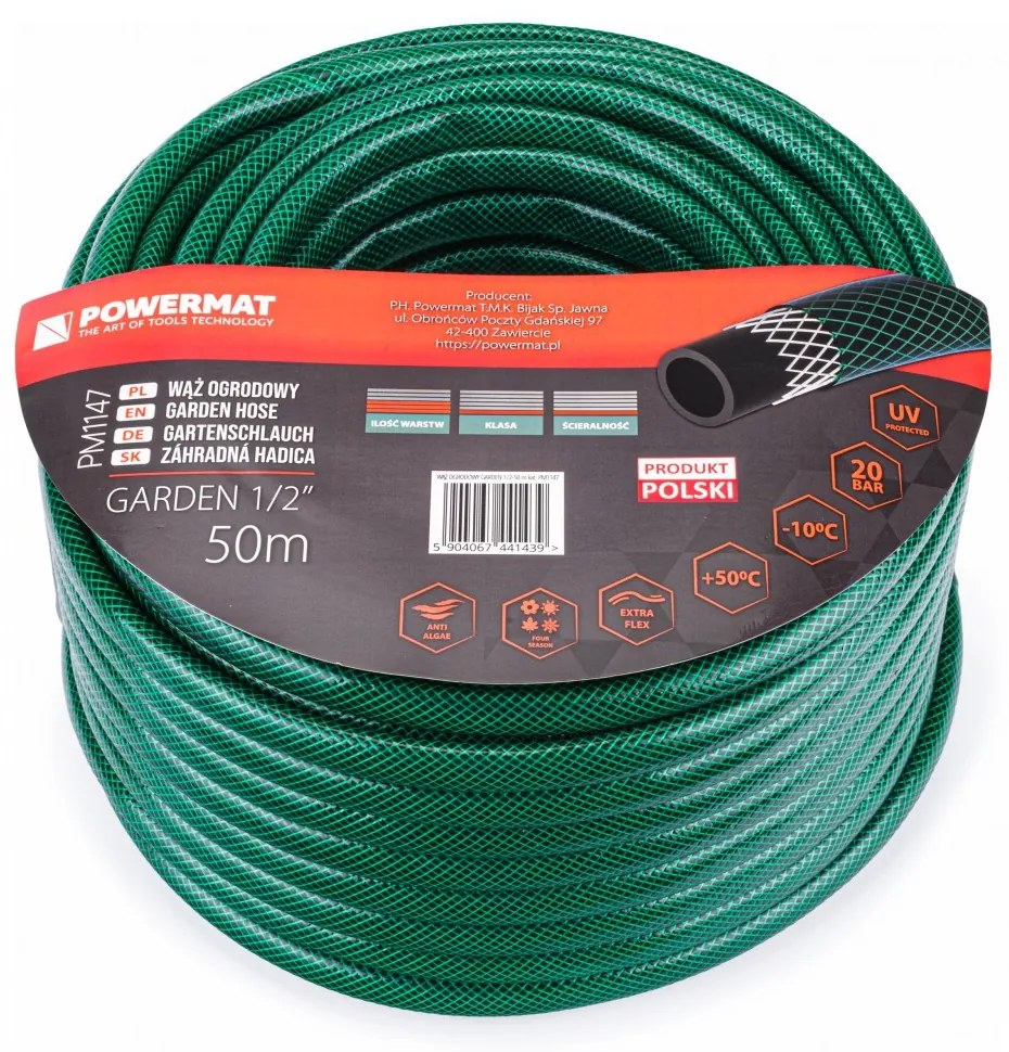 Furtun de grădină GARDEN 1/2" 50m