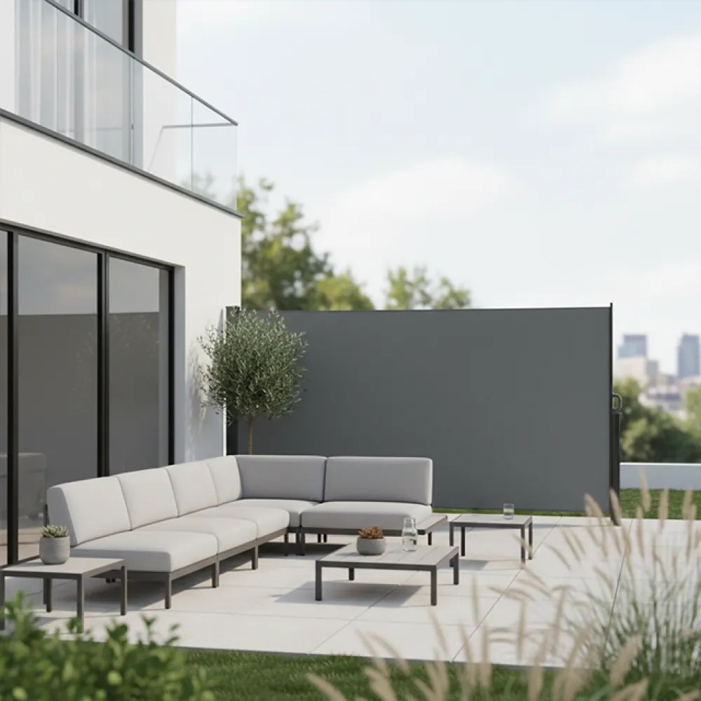 Paravan lateral, antracit, 3x1,8 m, TAKSA NEW TYP 2