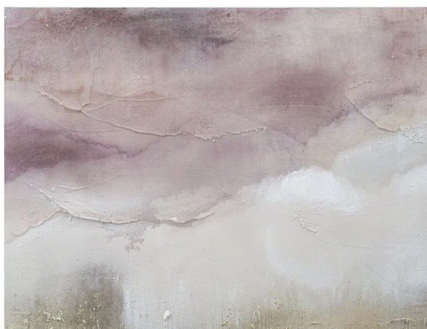 Tablou decorativ multicolor din lemn de Pin si panza, 80x2,7x60 cm, Pink Mountain Mauro Ferretti