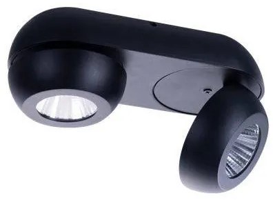 Spot LED aplicat directionabil de tavan/plafon OJOS 2 negru
