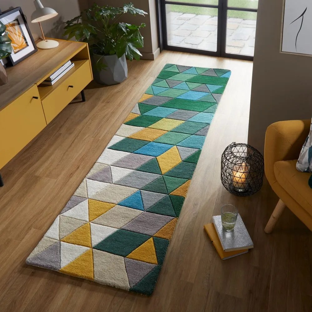 Covor tip traversă din lână Flair Rugs Prism, 60 x 230 cm