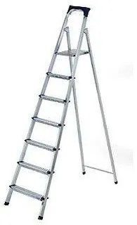 Scara Pliabila Dubla cu Platforma HouseXL™, Plianta, Metalica, Design Special Anti-Alunecare, 6+1 Trepte