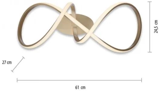 Lustră LED pe cablu dimabilă MARIA LED/15,5W/230V Leuchten Direkt 15403-60