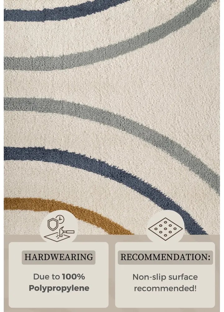 Covor pentru copii crem 120x170 cm Double Rainbow – Hanse Home