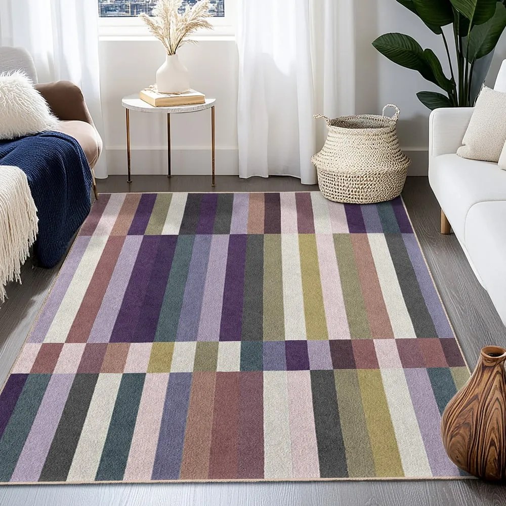 Covor mov lavabil 60x100 cm Purple Rain – Mila Home