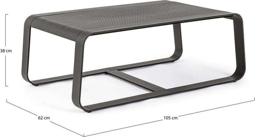Măsuță de cafea pentru exterior din aluminiu 62x105 cm Merrigan – Bizzotto