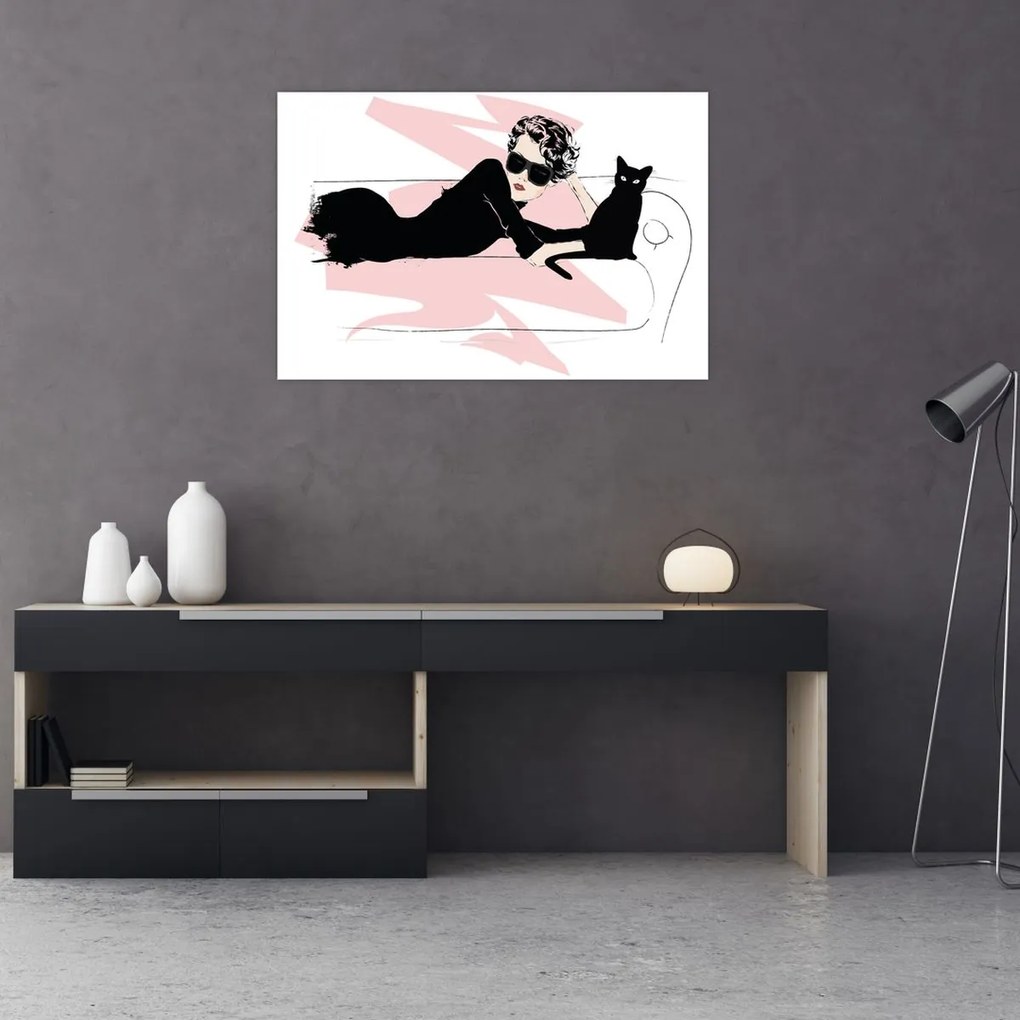 Tablou - Doamnă de modă (90x60 cm)