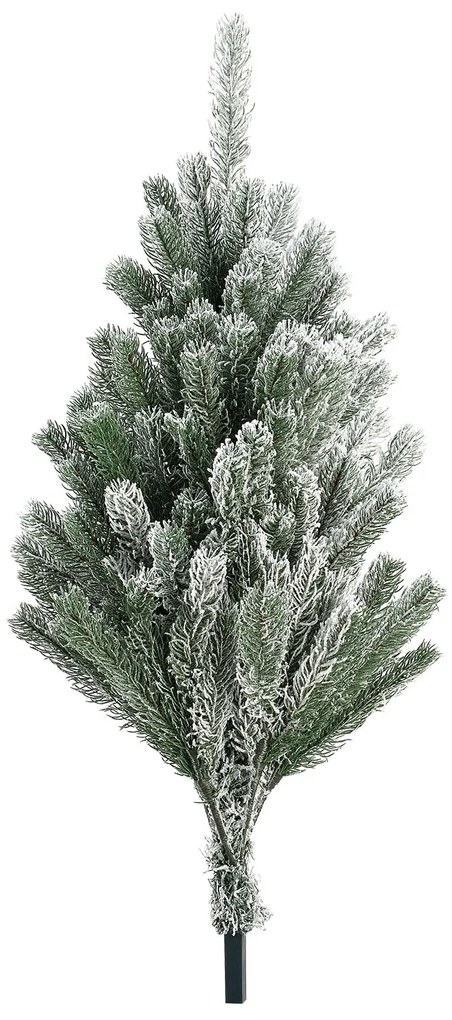 Brad artificial Talvi 210 cm verde cu suport de zapada si negru