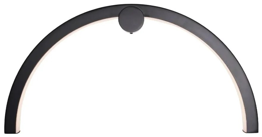 Aplica de perete lumina ambientala LED IP44 TRIO ARC negru mat
