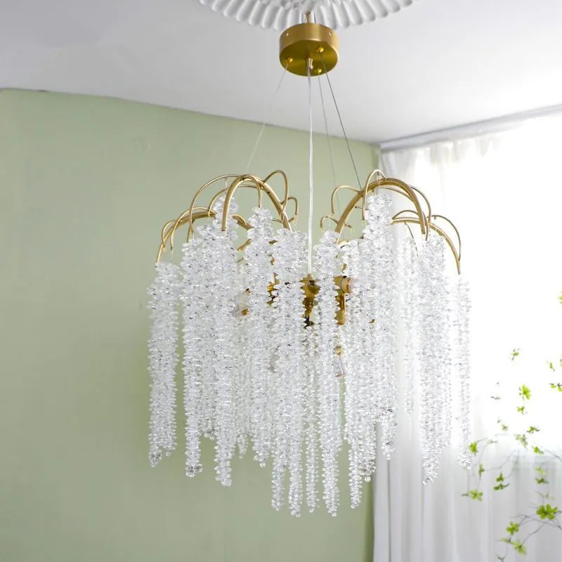 Candelabru living ciucuri de cristal by Anzazo