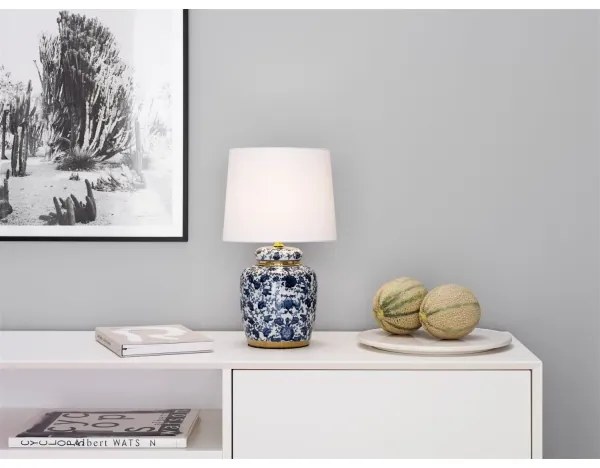 Lampă de masă KLASSISK Cottex B2175BL, 1 x E14, 40 W, 230 V, albastră