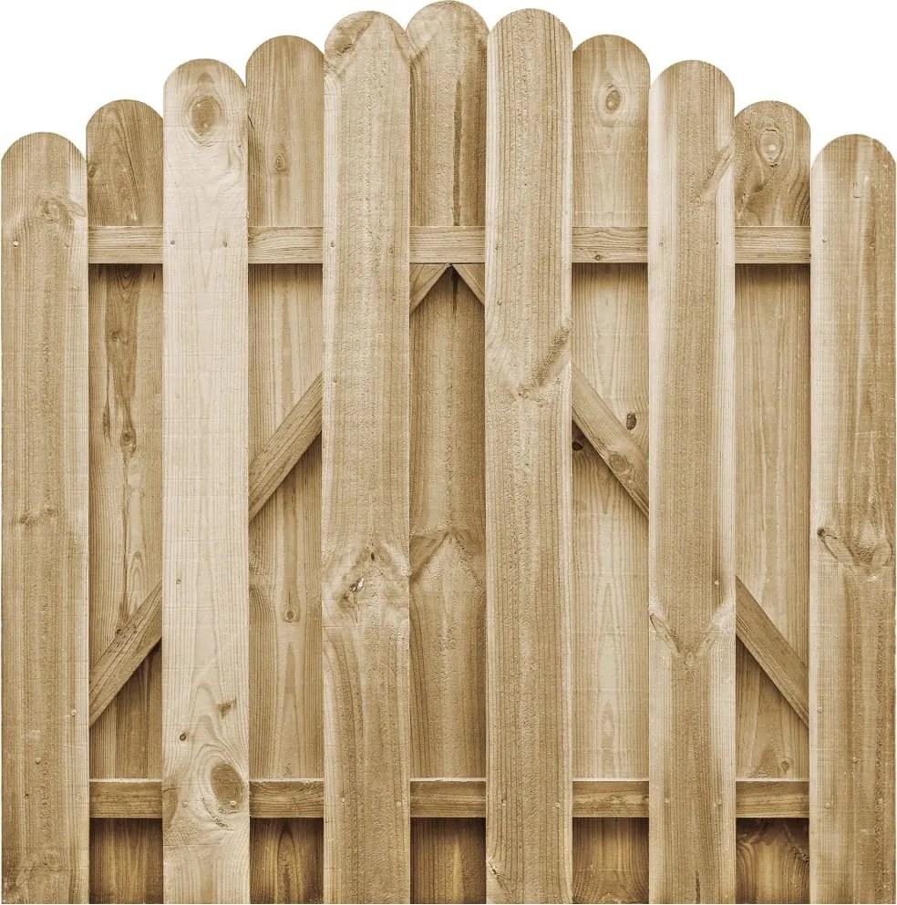 vidaXL Poartă de grădină, 100 x 100 cm, lemn de pin tratat