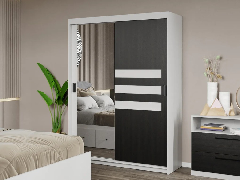 Set mobila dormitor 4 piese Ruben Ferrara cu oglinda C27