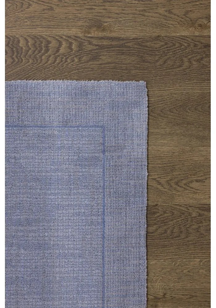 Covor albastru din lână 160x240 cm Linea – Agnella