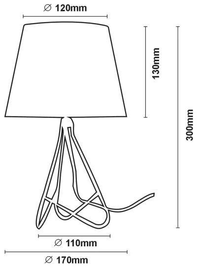 Lampă de masă Lucide 47500/81/11 GITTA 1xE14/40W/230V neagră
